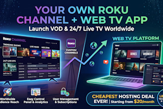 create and publish your own roku and web TV channel