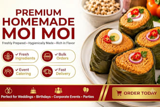 make fresh homemade moi moi with hygienic preparation