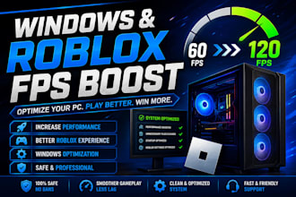 optimize your windows PC and roblox for better fps