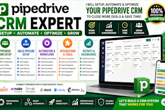 pipedrive crm automation pipedrive sales pipeline setup pipedrive expert