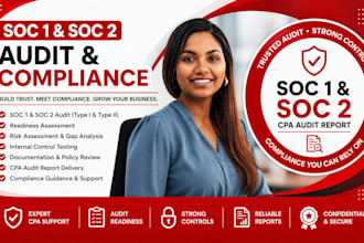 perform soc 1 and soc 2 audit and provide CPA audit report