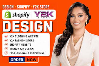 design shopify y2k store y2k clothing website y2k fashion store shopify website