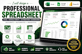 design professional canva spreadsheet, table, tracker and dashboard template