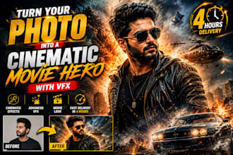 design a cinematic poster and music video