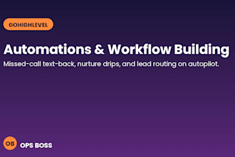 build gohighlevel automations and workflows