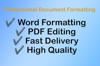 zprofessionally format microsoft word documents