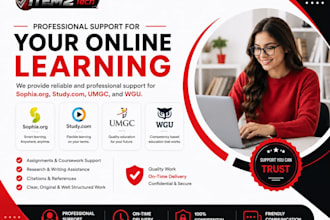 assist with sophia wgu and umgc community tasks and labs