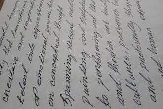 write gorgeous handwriting for you