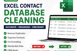 organize and standardize your contact database