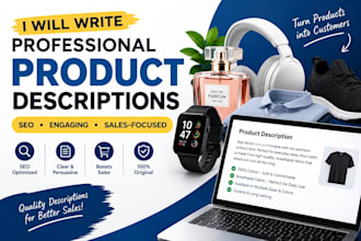 write ai product descriptions