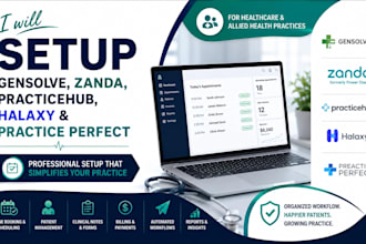 setup gensolve zanda practicehub halaxy cliniko writeupp practice perfect better