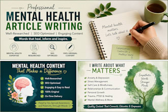 write mental health articles for you