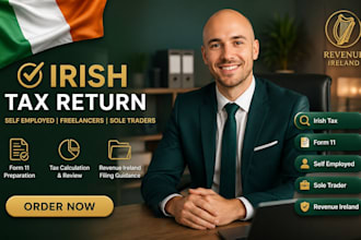 prepare and file irish tax return for self employed freelancers and sole traders