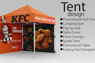design tent, table cover, flag and canopy tent