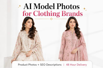 create ai model photos and product descriptions for brands