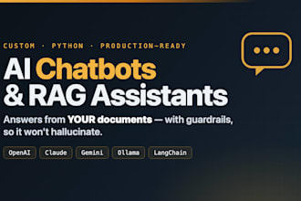 build a custom ai chatbot and rag assistant