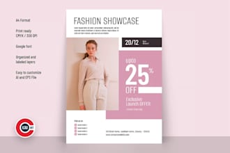 design custom flyer to showcase your products or services