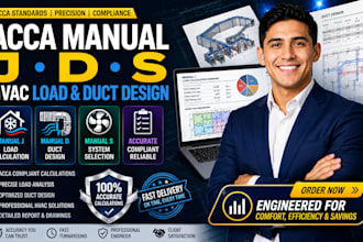 do acca manual j d s hvac load calculation and duct design