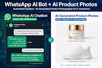 build whatsapp ai chatbot and create ai product photos with leonardo ai
