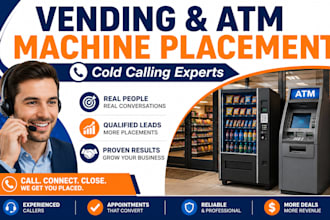 vending machine cold calling, vending machine locator, atm machine