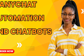 build manychat automation, instagram chatbot and manychat chatbot for dm