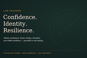 be your confidence, identity and resilience coach