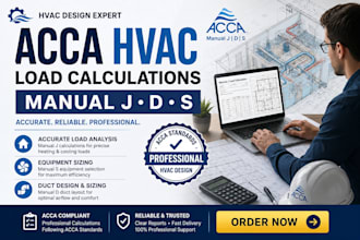 do acca manual j d s load calculations and hvac duct design