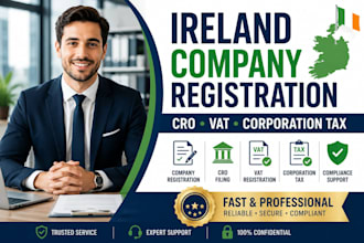 register your ireland company, cro, ppsn, ipn, vat, corporation tax and rbo