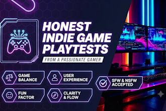 playtest your game with video review and detailed UX feedback