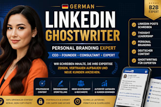 german linkedin ghostwriter personal branding CEO content posts expert