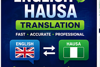translate english to hausa professionally and accurately