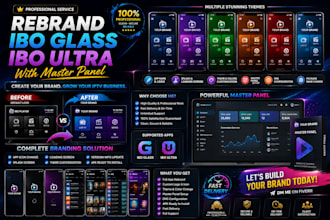 do premium ibo glass and ibo ultra rebranding with master panel