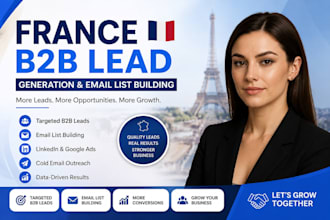 do france b2b lead generation cold email list building contact form marketing