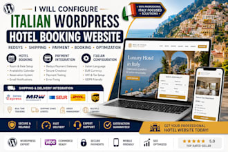 configure italian wordpress hotels bookings redsys correos express mrw seur dhl