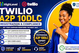 do a2p 10dlc registration on gohighlevel a2p twilio website edit tcr compliant