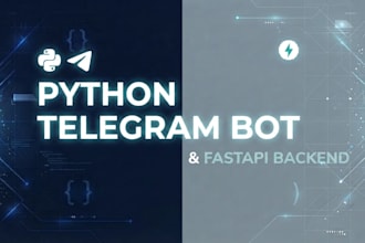 build a professional python backend and telegram bot