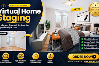 create professional virtual staging for real estate listings