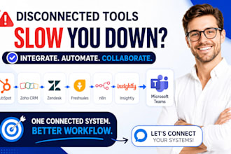 integrate hubspot zoho crm zendesk freshsales n8n insightly with microsoft teams