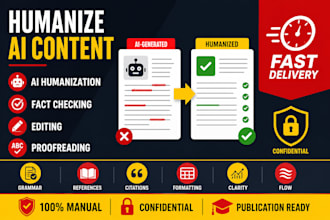 fix, edit, and humanize your chatgpt or ai generated writing