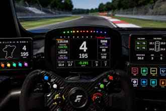 design custom simhub dashboards, gt3 dashboards, america car simulator