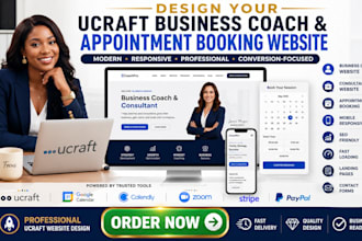 design ucraft business coach consultant appointment booking website