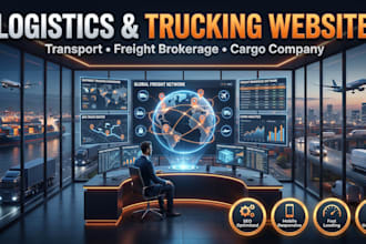build a logistics, trucking, transport, freight brokerage, cargo company