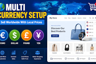 setup a multi currency converter for ecommerce websites and online stores