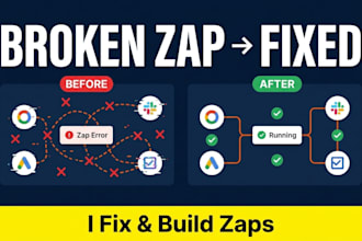fix broken zapier zaps and zapier automation errors