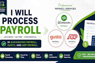 process payroll in quickbooks payroll, gusto, and adp payroll