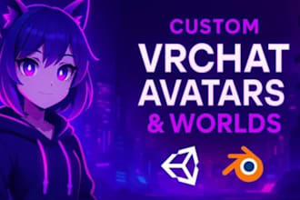 design high quality vrchat avatar for gaming and virtual worlds