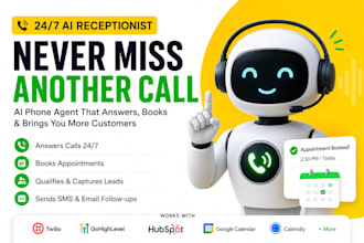 build ai receptionist ai voice agent, ai phone agent, and appointment booking