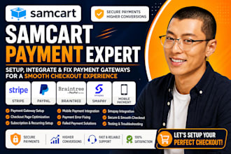 do samcart payment gateway, sampay, paypal, stripe checkout, mobile payment