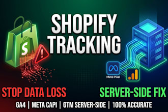 fix shopify ecommerce tracking ga4 and meta pixel via GTM server side