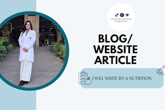 write health, nutrition, and fitness articles by a nutritionist